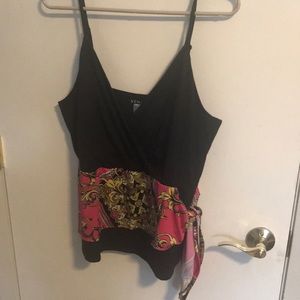 Venus black tank dressy sz XL